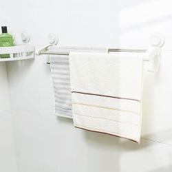 無痕吸盤45CM雙桿毛巾